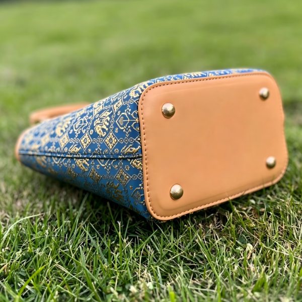 Artisanal Zhuang Brocade Basket Bag
