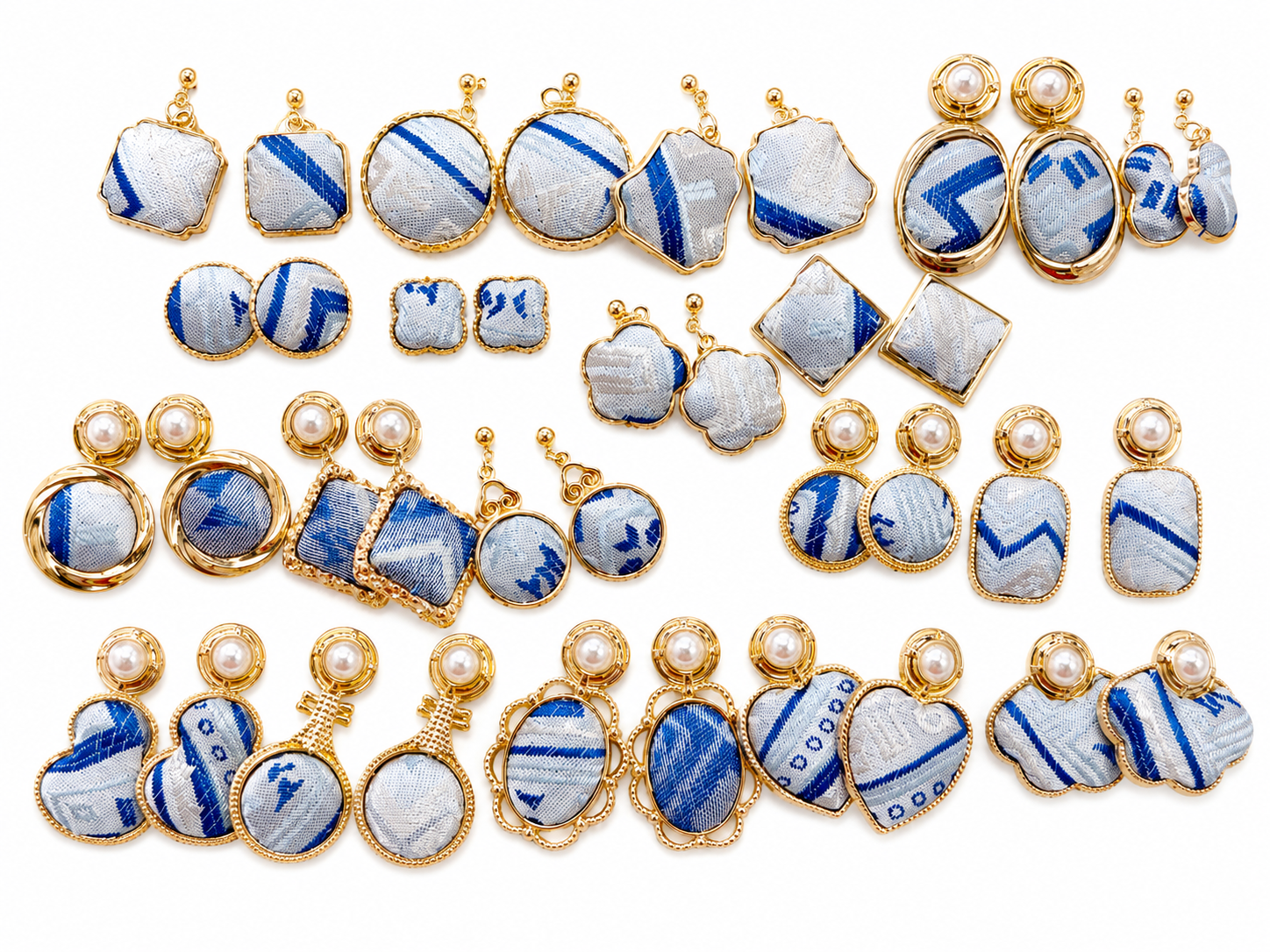 Zhuang brocade earrings