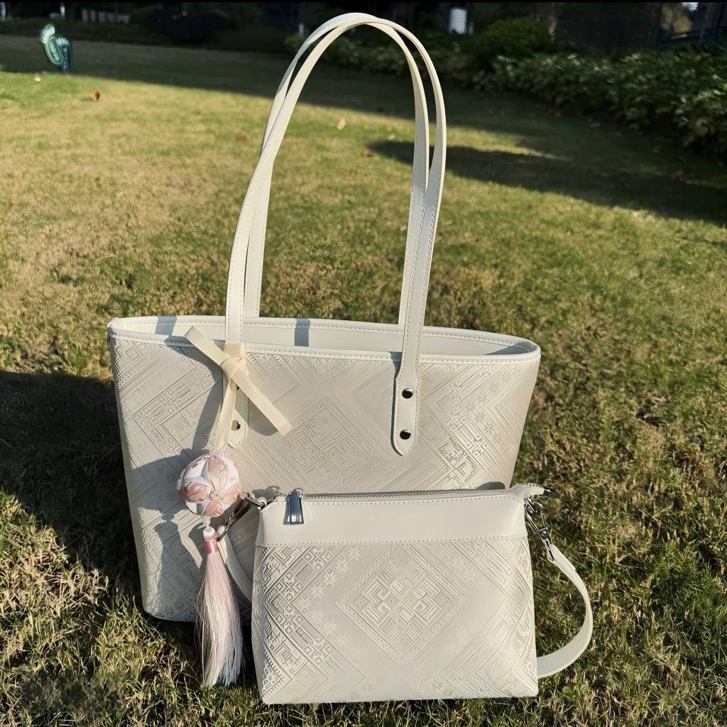 Large Convertible Tote Crossbody Bag with Inner Purse - Image 1