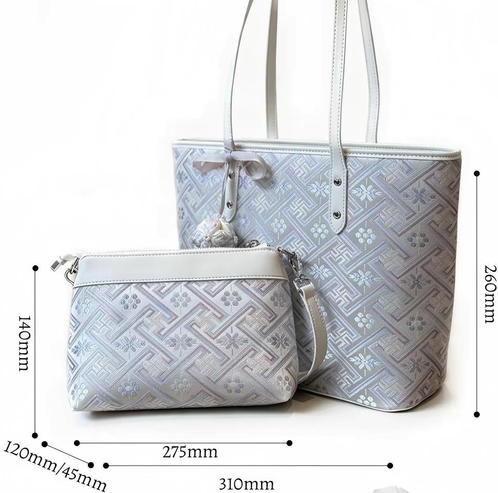 Large Convertible Tote Crossbody Bag with Inner Purse - Image 10