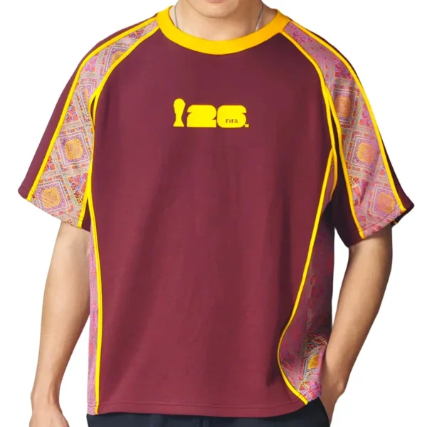 Zhuang Brocade-Panel Sports T-Shirt wholesale