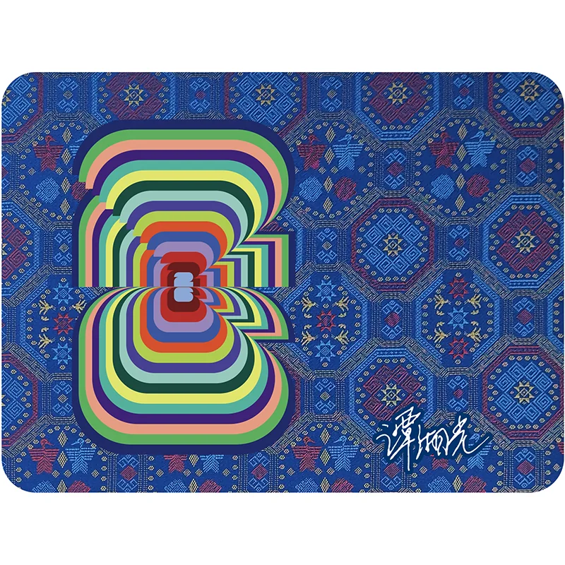Zhuang Brocade Football-Inspired Mouse Pad wholesale