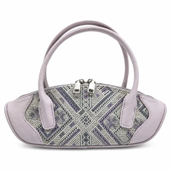 Zhuang Brocade Baguette Handbag - Purple wholesale bag