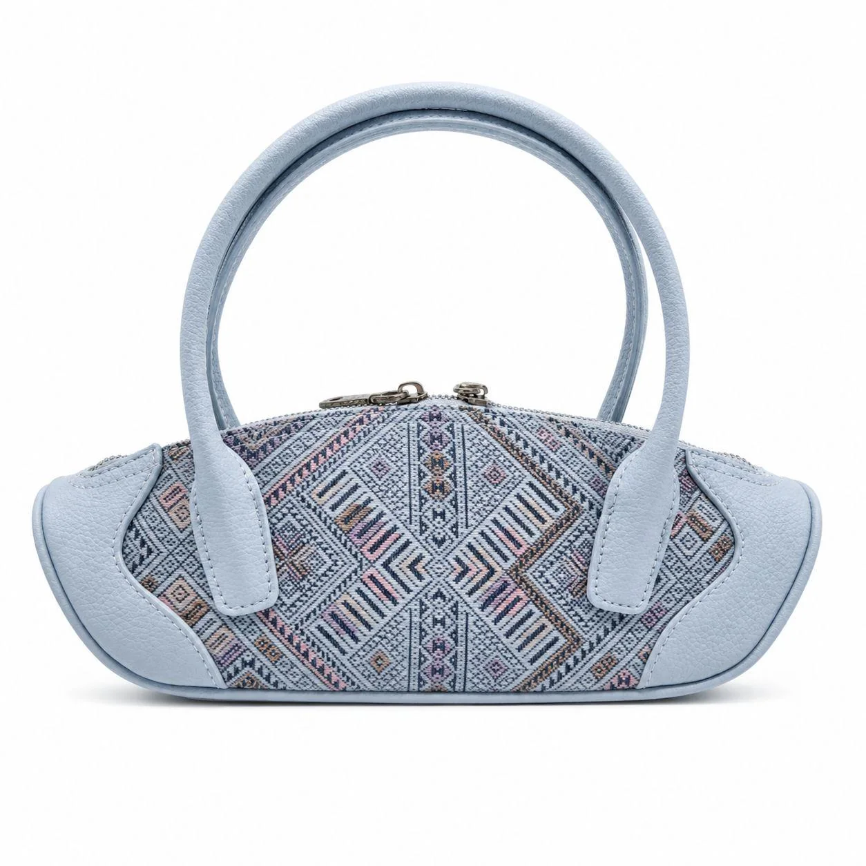 Zhuang Brocade Baguette Handbag - Blue wholesale bag