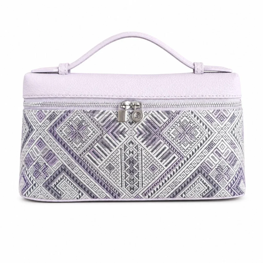 Zhuang Brocade Box Handbag - Purple wholesale bag