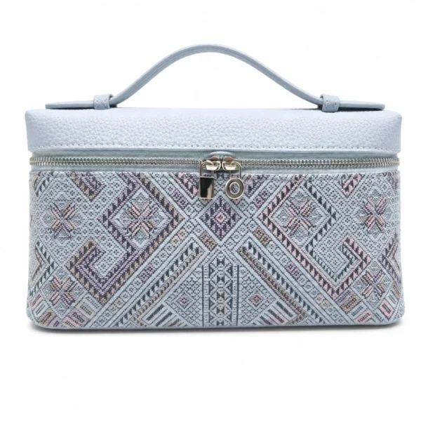 Zhuang Brocade Box Handbag - Blue wholesale bag