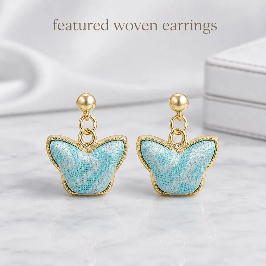 Blue Butterfly Drop Earrings wholesale earrings