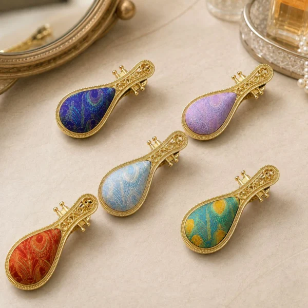 Zhuang Brocade Hair Clip Collection - Pipa wholesale hair clip
