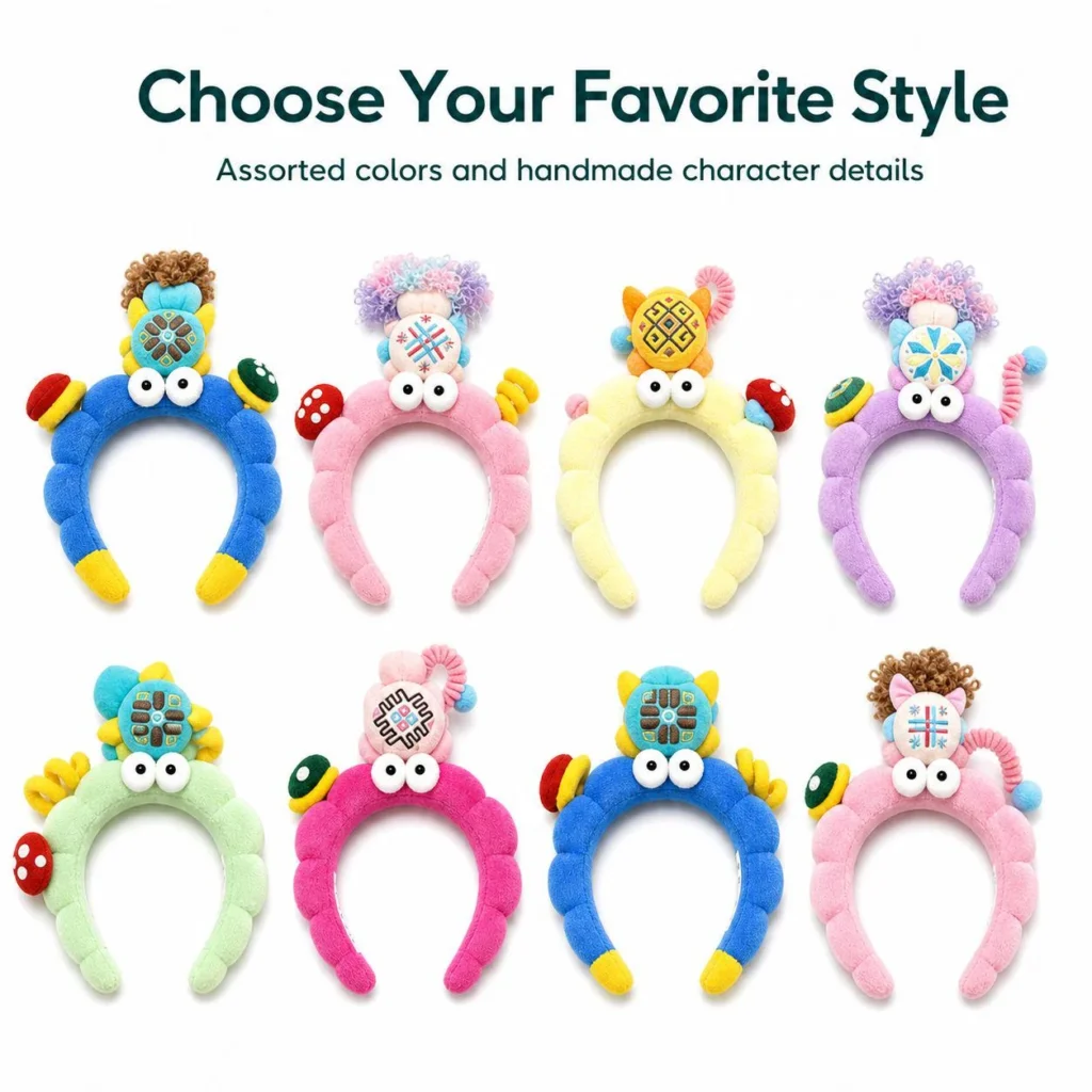 Wholesale Zhuang Brocade Headband - 5 Colors - Assorted