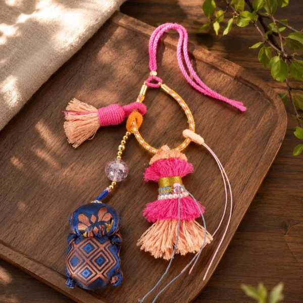 Wholesale Zhuang Brocade Bag Charm - 5 Styles - Style 02