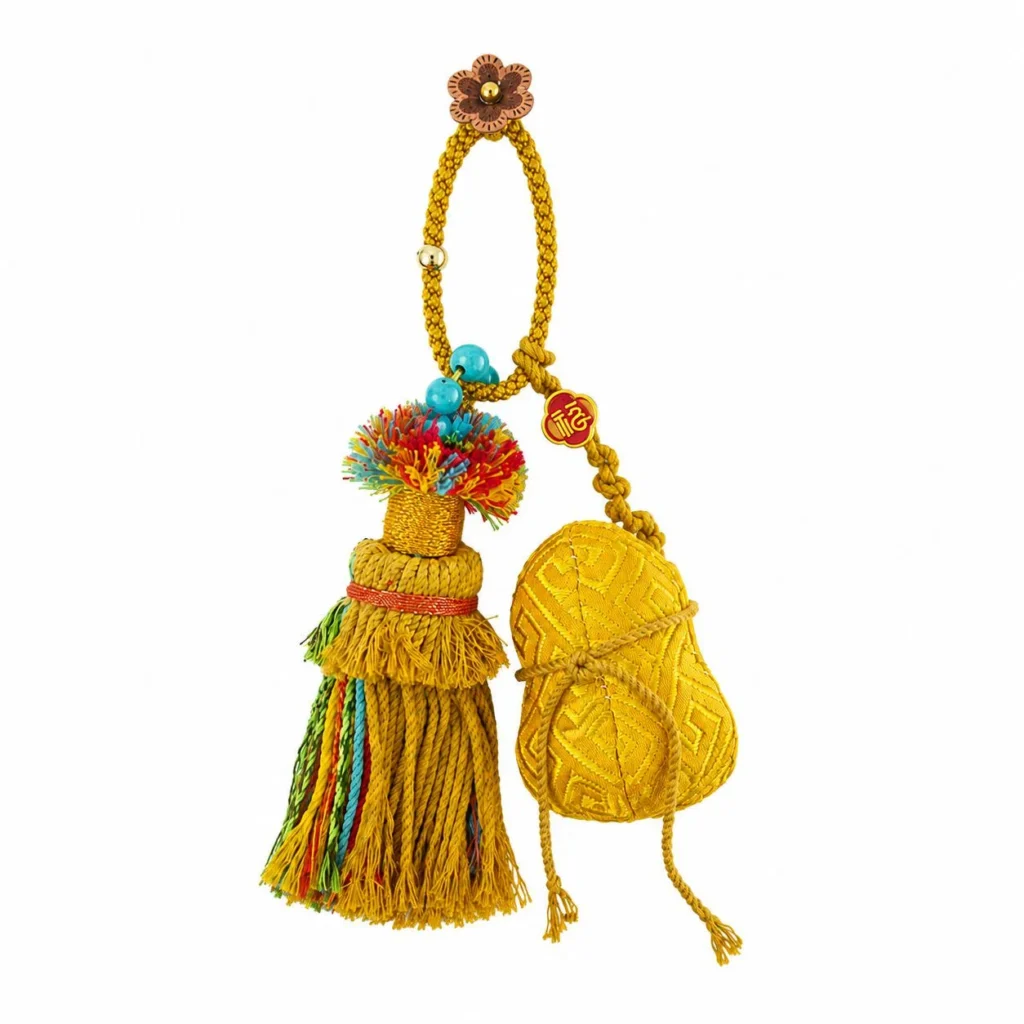 Wholesale Zhuang Brocade Bag Charm - 5 Styles - Style 03