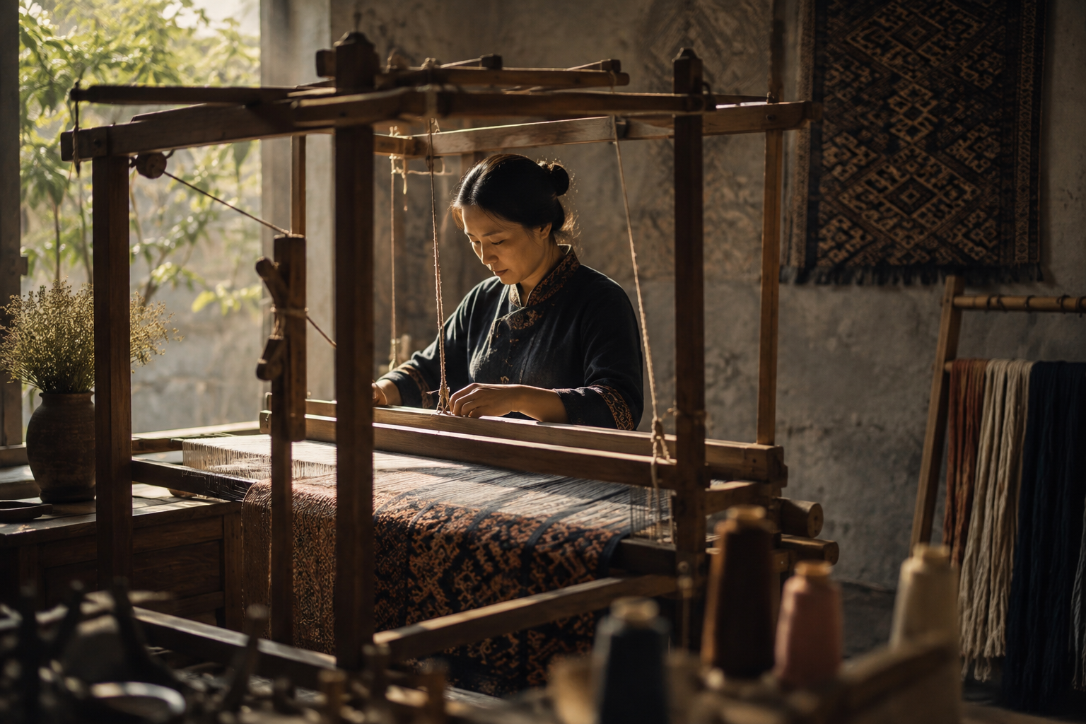Zhuang Brocade Workshop