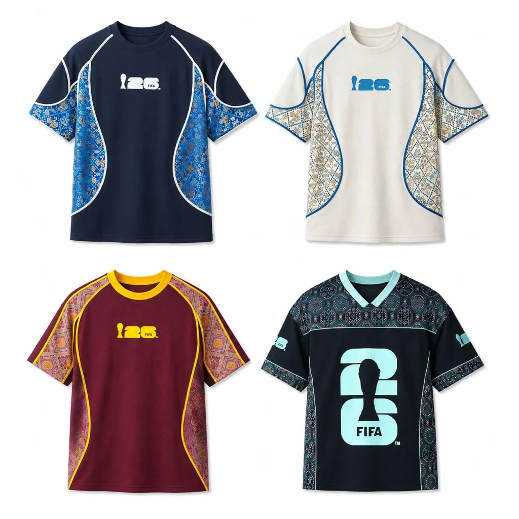 Zhuang Brocade-Panel Sports T-Shirt wholesale