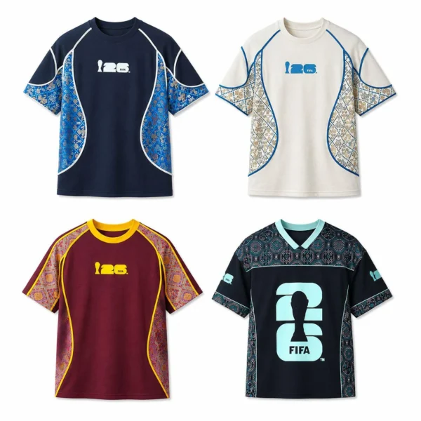 Zhuang Brocade-Panel Sports T-Shirt wholesale