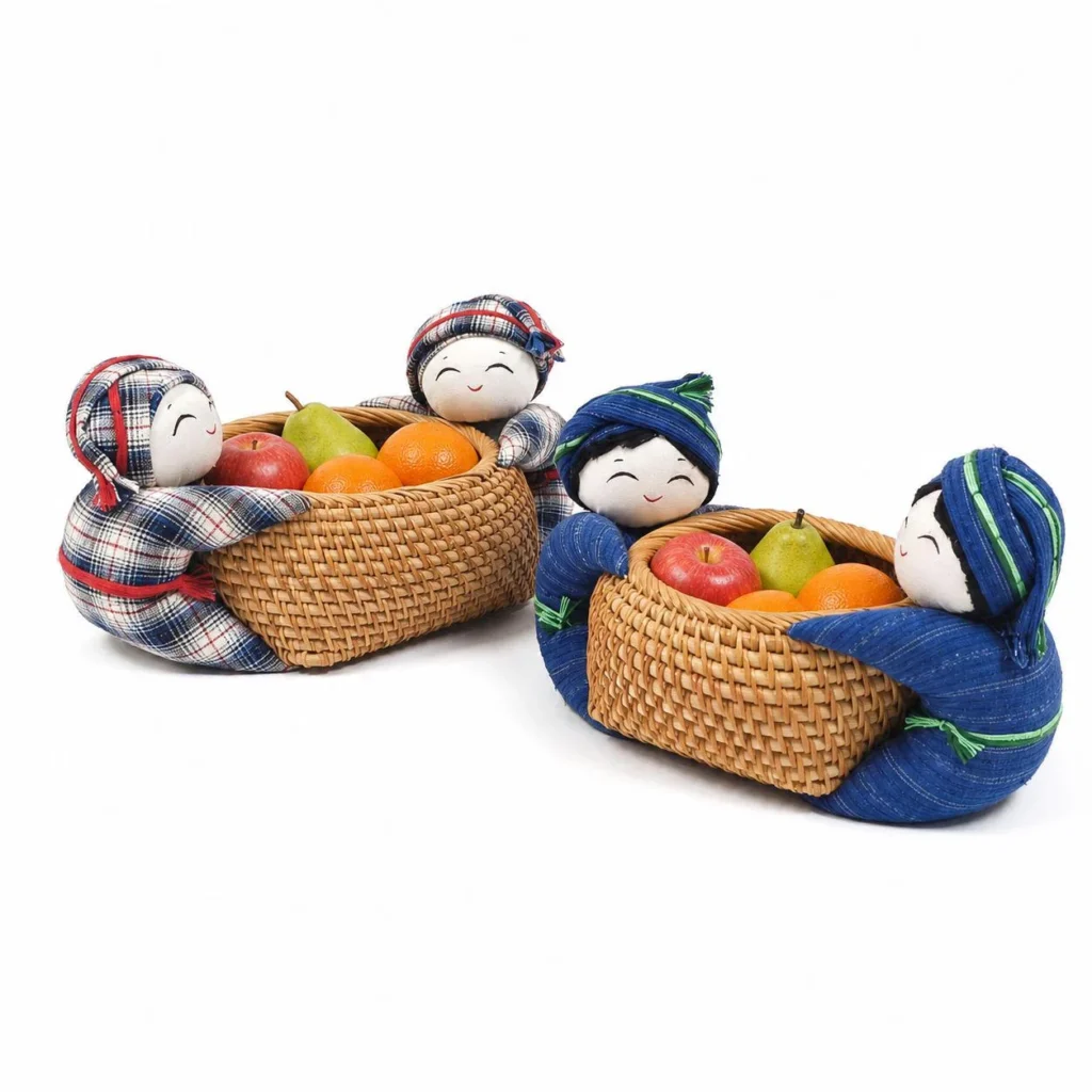 Handcrafted Mini Basket Ornament wholesale