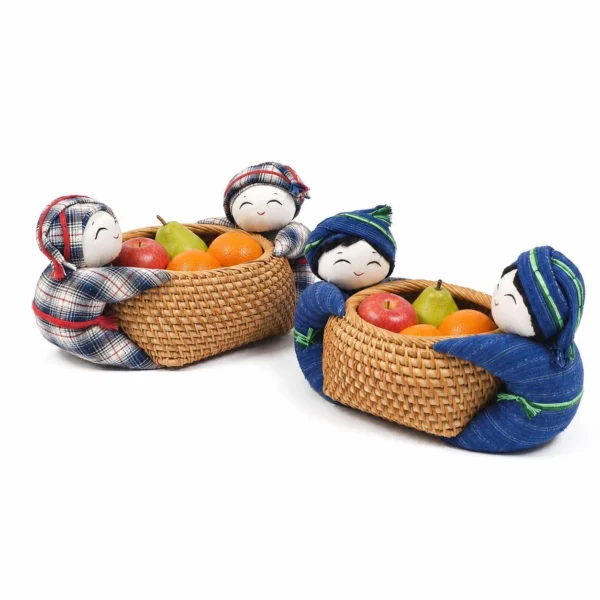 Handcrafted Mini Basket Ornament wholesale