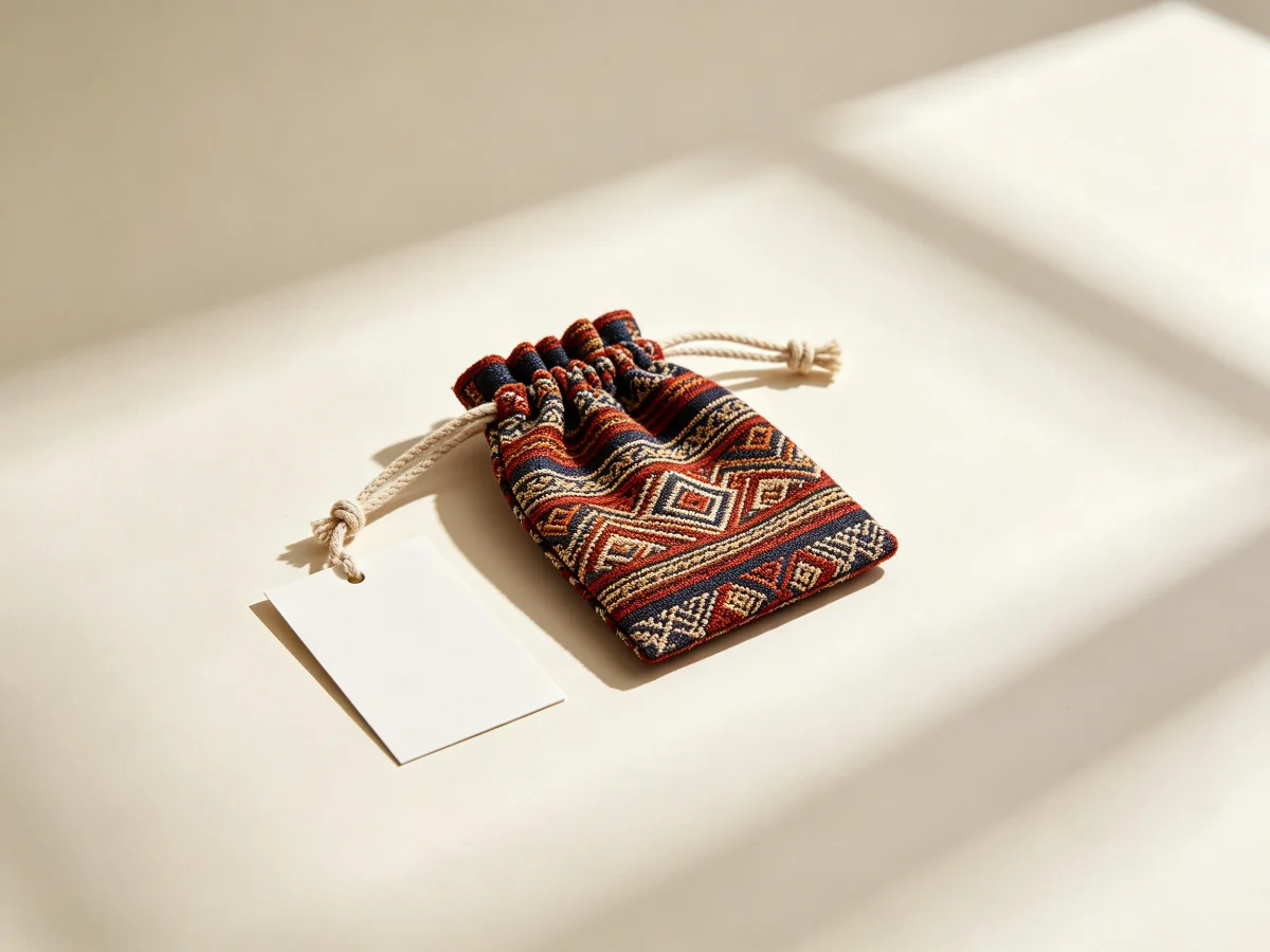 Zhuang brocade sample pouch